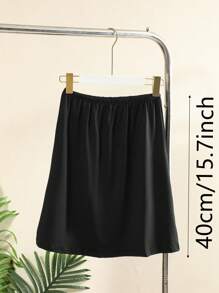 3 Pieces/2 Pieces/1Piece Hip-Wrapped Lining Skirt Bottoming Skirt Anti-Exposure Skirt,Multi-Color, Solid Color, Spring And Summer Styles,Anti Transparency And Anti Light Medium Long Skirt, Inner Lining Skirt, Lace Bottom, Anti-Static Skirt, Elastic Waistband Suitable For Slightly Overweight Girls, Suitable For Daily Wear