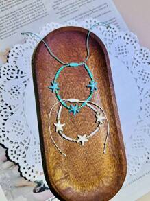 Set de 12 pulseras de estilo bohemio con cuentas - Concha de mar colorida y perla, adecuado para la playa de verano, uso diario, multiuso, regalo perfecto para damas de honor, mujeres, maestras, madres, graduadas, Día de la Madre