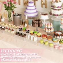 1 Set Acryl Dessert Ständer - mehrstufige Cupcake Präsentation, geeignet für Geburtstag, Hochzeitsfeier, Dessert Tisch oder Teezeremonie