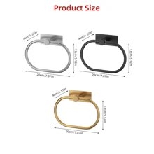 5 件套拉丝镍浴室五金套装包括 16 英寸毛巾杆、2 件毛巾钩、卫生纸架、手巾环 SUS304 不锈钢浴室配件套装重型壁挂式 - 彩色 - 查看 9