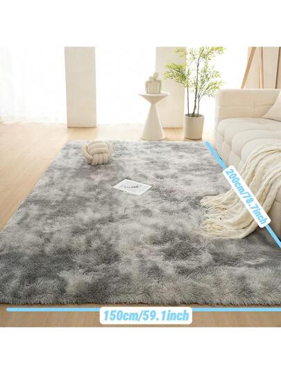 1pc Deluxe Zachte Plush Tapijt 1cm Sponge Lining, Fluffy Vloer Mat Bedroom, Living Room, Cushioned Non Slip Vloerkleed Home Outdoor Picnic, Balcony, Study view 4