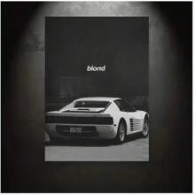 1 Pc Wall Arts Canvas Poster Blond Frank Music Ocean Poster Music Poster Movie Poster Art Poster An Ideal Gift That Brings Joy To The Heart Canvas Painting Decoration Decor For Home Gifts, Living Room, Bathroom, Bedroom,Kitchen (No Frame)