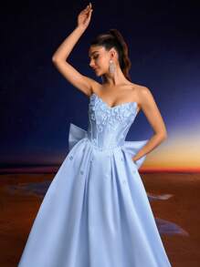 Anymoon Damen Abendkleid für festliche Anlässe, geeignet für Formalanlässe wie Abschlussball, Heimkehrfest und Hochzeitsfeste, Partykleid, Hochzeitsgast Kleid, Abendkleid