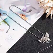 5pcs/Bag Fashionable Stainless Steel Snake Chain Necklace With Lobster Clasp And Extension Chain, Good For Making Diy Jewelry, Semi-Finished Chain - Silvery 5pcs - View 3