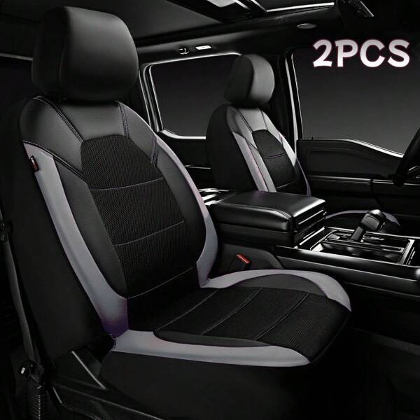 Universal Car Seat Cover Set - Fits Most Car Seats - Premium PU Leather, Breathable And Easy To Clean, Available In Various Quantities And Colors, Great Gift For Friends