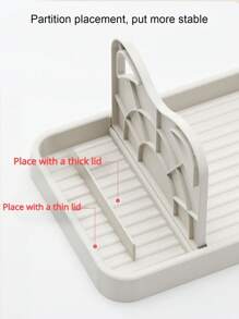 1 pièce support pliable pour couvercle de casserole, repose-cuillère, organisateur d'ustensiles, étagère de rangement pour couvercle de casserole, spatule et cuillère à soupe, accessoires de cuisine