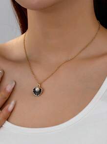 1 Pc Summer Beach Necklace Jewelry Enameled Starfish Shell Necklaces Vacation Style Accessories For Women - Multicolor - View 14