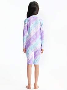 Annil Tween Girl Clothing For Girls Tween Girl Swimwear One-Piece Long Sleeve Suit Summer