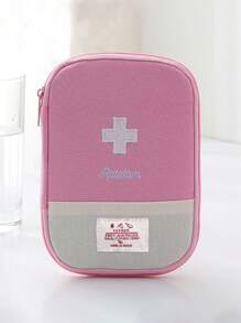 1pc Personalized Household Medical First Aid Kit, Custom Embroidered Text Multi-Function Travel Medicine Bag Storage Pouch, Large Capacity Handbag Medication Organizer, Child Health Pack, Gift For Moms, Birthday Gift, Gift For Friends And Teachers, Christmas/Holiday Gift, Personalized Gift For Ladies, Anniversary, Christmas, Mother's Day, Valentine's Day