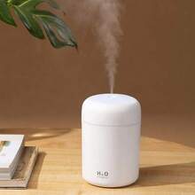 Colorful Cool Mini Humidifier, Essential Oil Diffuser, Aroma Essential USB Personal Desktop Humidifier For Car, Office Room, Bedroom Etc,2 Adjustable Mist Modes (White) - trắng - Xem 3