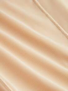 Shape Wear European And American Mesh One-Piece Shapewear With Waist Cinching, Abdominal Tightening, Hip Lifting, And Body Hugging Waist Trainer Corset Gym Accessories - Apricot - View 8