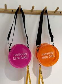 1pc Solid Color Fashionable Mini Jelly Transparent Letter Diagonal Shoulder Bag, And High-End With Highly Attractive , Suitable For Daily Use By Boys And Girls For School, Shopping, Travel, And Beach, And The Best Choice For Giving Gifts To Family And Friends. - Transparent Crossbody Bag - View 5