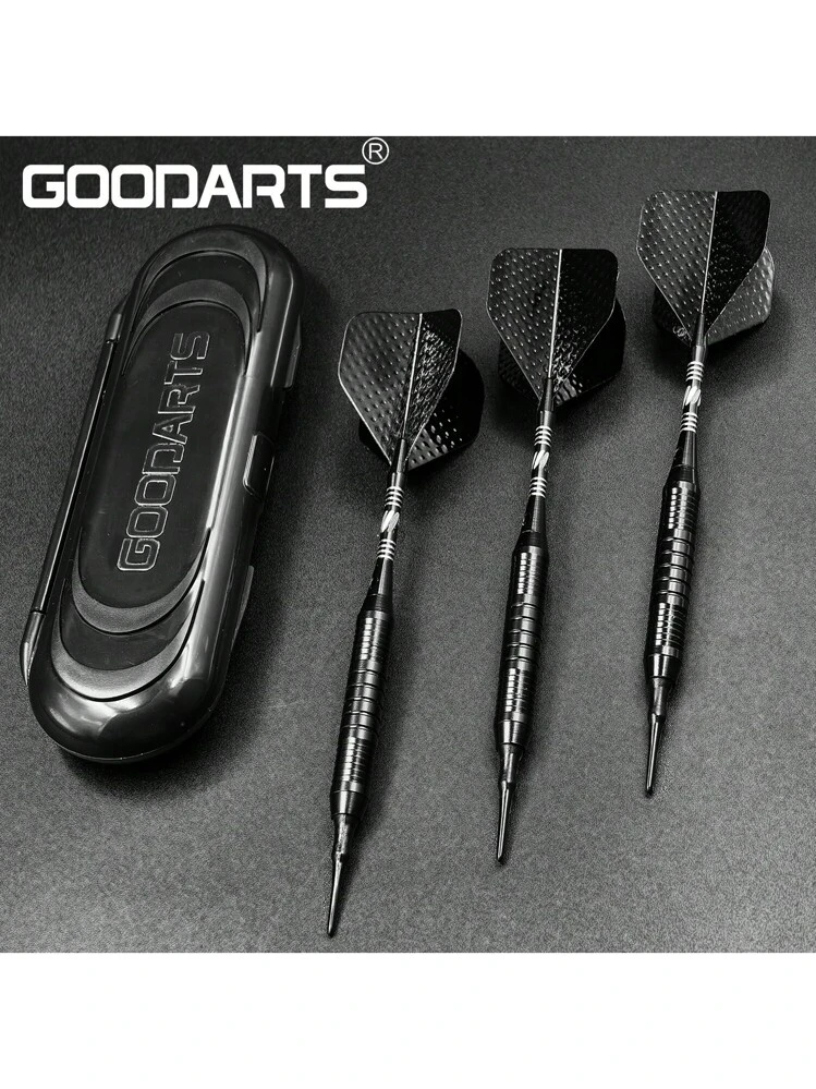 GOODARTS - ピュアブラック ダーツセット - 3個入り