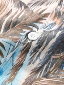 Men's Geometric Print Short Sleeve Casual Shirt, Spring/Summer - Multicolor - View 5