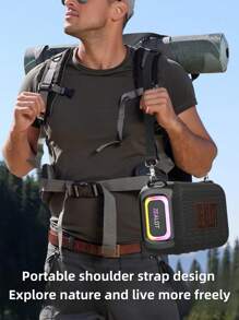 Micrófono inalámbrico Bluetooth portátil ZEALOT S85M de 50W de alta potencia, con luces de color RGB, batería incorporada de 8000mAh, compatible con tarjeta TF/USB/AUX, compatible con conexión a teléfono/tableta/computadora/TV, adecuado para campamento al aire libre, fiestas, parlante de karaoke para el hogar - Unitalla - Ver 13