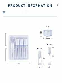 5psc Spray Lotion Bottle Press Liquid Foundation Vacuum Bottle Face Cream Bottle Travel Essentials Travel Accessories Travel Must Haves
