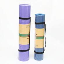 1pc Yoga Mat Strap, Yoga Mat Elastic Binding Strap, Yoga Mat Folding Elastic Band, Stretchy Storage Binding Rope, Convenient Yoga Bolster Carrying Handle, Shoulder Strap