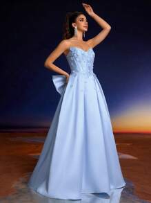 Anymoon Damen Abendkleid für festliche Anlässe, geeignet für Formalanlässe wie Abschlussball, Heimkehrfest und Hochzeitsfeste, Partykleid, Hochzeitsgast Kleid, Abendkleid