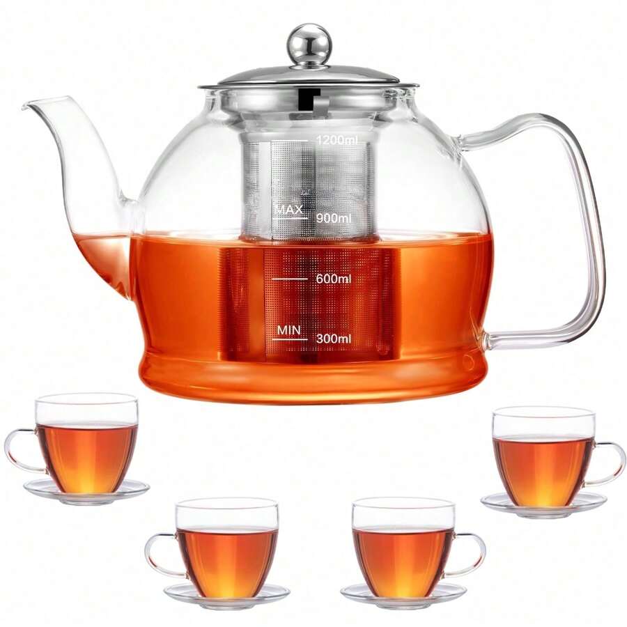 Ass Teapot Set, With Removable Stainless S - 1 - 查看 1