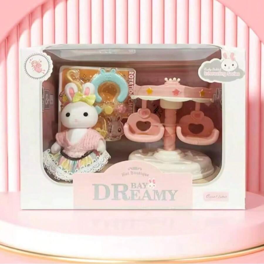 Ternurines Conejita Bay Dreamy Set Carrusel - Rosa Fucsia - Ver 1