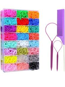 Elastische haarbanden 24 kleuren, mini haar elastiekjes voor haar, kleurrijke peuter haaraccessoires, zachte kleine meisjes haarelastiekjes, haaraccessoires set voor meisjes, baby, kinderen