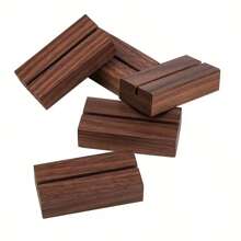 5PCS,Wooden Card Clip, Business Card Clip, Photo Clip, Sign Clip, Menu Clip, Table Card Decoration, Wedding Party Table Decoration
