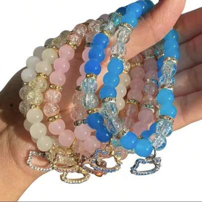 Sanrio 2 Pcs Of Hello Kitty Bracelet, Ladies Bracelet, Couple Bracelet, Friendship Bracelet,The Best Gift For A Friend