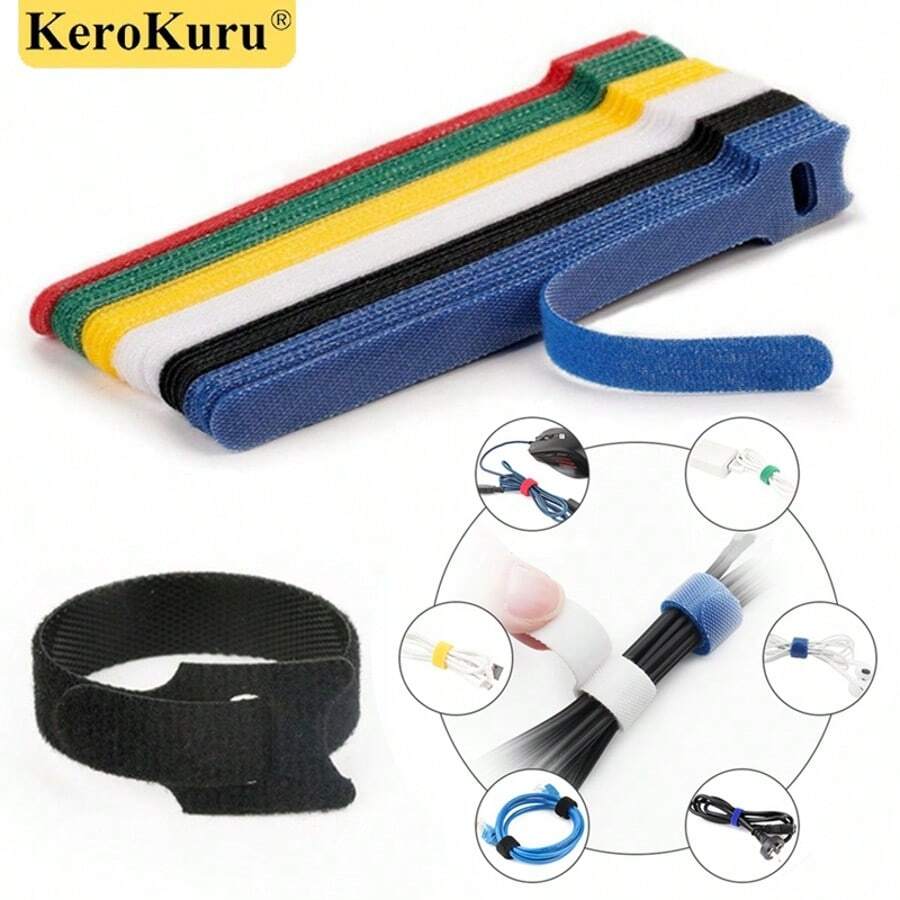 Kerokuru Cable Organizer Cable Management Cable Winder Tape Protector For Wire Ties Phone Accessories Organizer Cables