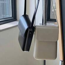 2024 Flap Crossbody Bags Women Mini PU Leather Shoulder Purses And Handbags For Girls Ladies Phone Simple Solid Designer Bag - Yellow - View 4