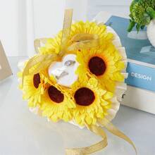 Wedding Bouquet Artificial Bridal Flower Bouquets Wedding Photo Booth Props Wedding Decorations - Grey 1pc - View 3