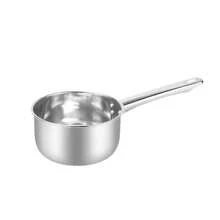 1pc Stainless Steel Thickened Water Scoop, Multi-Functional Long Handle Flat Bottom Large Ladle For Kitchen