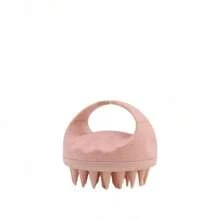 1 peça nova escova de silicone para massagem no couro cabeludo, cor palha, xampu, limpa a raiz do cabelo e remove a caspa, decoração para casa e banheiro, decoração de outono