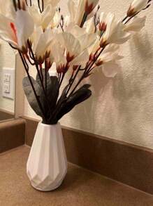 1pc Plastic Vase, Suitable For Dry/Fresh Flowers, Plastic Material , Applicable For Living Room, Office, Balcony, Dining Table Decoration, Creative Floral Container, Wedding Decor, Garden Vase Kitchen Decor Home Decor Room Decor Flower Vase Glass Vase