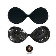 Strapless Adhesive Bra Hidden Sexy Women's Silicone Breast Stickers Push-Up Wedding Dress Dress Styling - 黑色 - 查看 6