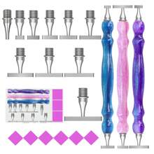 9pcs Premium Thin Stainless Steel Diamond Painting Pen Tips, Suitable For Diamond Painting Art Tool Accessories - Multicolor - View 21