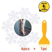 节日雪花形防滑浴室地板贴纸，防滑瓷砖贴纸适用于厨房、浴缸、卫生间浴室装饰秋季装饰返校 - 彩色 - 查看 18