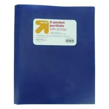 2 Pocket Plastic Folder With Prongs - Up&Up™