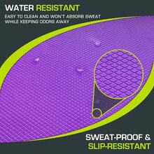 Almohadilla de Equilibrio para Ejercicio, Tapete de Espuma Acolchado Antideslizante y Almohadilla para Rodillas para Entrenamiento de Fitness y Estabilidad, Yoga, Terapia Física, Tallas L y XL - Morado - L - (39 cm x 32 cm) - Ver 6