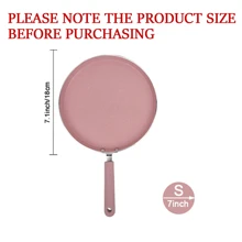 ABKOK 1Pc/3Pcs Nonstick Crepe Pan Set - 18cm/20cm/22cm Breakfast Pans, Universal Stove Compatible & Quick Cooking Design For Versatile Recipes