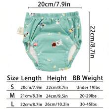 4 pièces/paquet de Culottes de formation souples et réutilisables - lavables et réutilisables, sous-vêtements absorbants, culottes de propreté pour bébé lavables, couches bébé respirantes, pour toutes les saisons - un cadeau parfait pour la baby shower