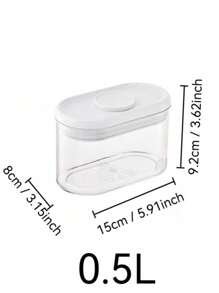 1/4Pcs Storage Containers With Lids, Clear Food Storage Jar For Pantry Cookie Flour Cereal Rice Sugar Tea Coffee Beans Spice, Airtight Food Storage Containers With Lids, Clear Plastic Storage Jars For Dry Food, Leakproof Pantry Organization Containers