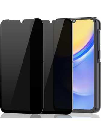 2 PCS Privacy Tempered Glass Screen Protector Compatible With Samsung Galaxy A03 A04 A05 A13 A14 A15 A16 A23 A24 A25 A26 A34 A35 A36 A54 A55 A56 S23 FE S24 FE 4G 5G Gift For Birthday, Family, Friends Anti-Spy, Phone Screen Protector, Phone Accessories