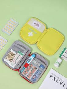 1pc Personalized Household Medical First Aid Kit, Custom Embroidered Text Multi-Function Travel Medicine Bag Storage Pouch, Large Capacity Handbag Medication Organizer, Child Health Pack, Gift For Moms, Birthday Gift, Gift For Friends And Teachers, Christmas/Holiday Gift, Personalized Gift For Ladies, Anniversary, Christmas, Mother's Day, Valentine's Day