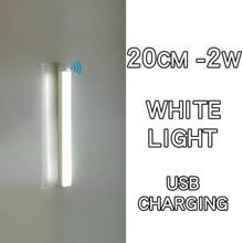 Striscia luminosa a LED con rilevamento di movimento a risparmio energetico, luce per armadi e credenze, luce notturna senza fili a LED, retroilluminazione per scale, ricaricabile, adatta per bagni, camere da letto, stanze, cucine, armadi, scale, corridoi e credenze
