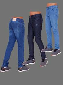 Lote com 3 Calças masculina infantil juvenil top