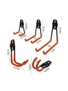 Zestaw 1 szt. wytrzymałych haków garażowych - trwałe rozwiązanie do przechowywania narzędzi elektrycznych, drabin, rowerów i innych - maksymalizuje przestrzeń na ścianie, wszechstronny zestaw organizatora