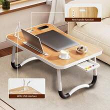 Ultra Large Portable Laptop Bed Table - Multi Functional Tray Holder With Cup Holder And Drawer, - Perfect For Eating, Reading, And Writing On Beds, Sofas, Floors - Stable, Durable, And Foldable