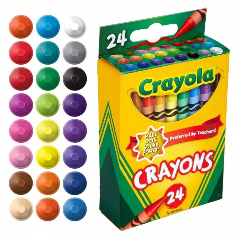 24ct Kids Crayons Back To School