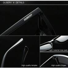 DUBERY Modische Vollrand-Brillen für Herren und Damen, 14 Farben, Modell 108, Versand ohne die Box auf dem Bild, für Sommer, Strand, Outdoor, Reisen - Verschiedenfarbig - Übersicht 4