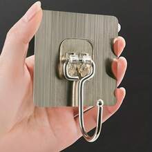 Klebehaken ohne Beschädigung, kein Bohren erforderlich, wiederverwendbarer Schwerlasthaken für Wand & Tür, für Küche, Badezimmer